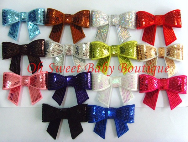 3 Inch Sequin Bow