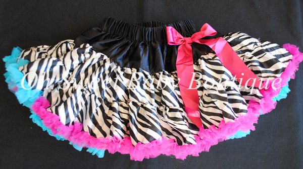 80's Zebra Petti Skirt
