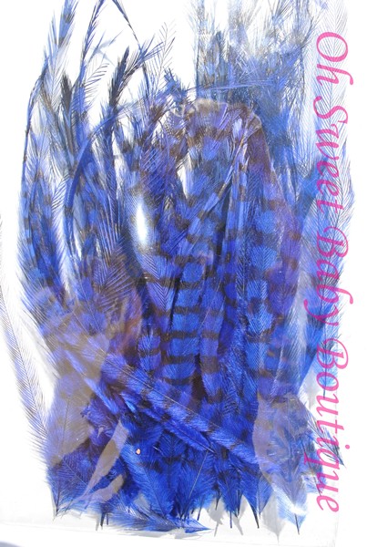 Royal Blue Ostrich Feather Extension
