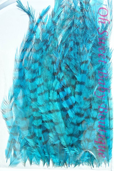 Turquoise Ostrich Feather Extension