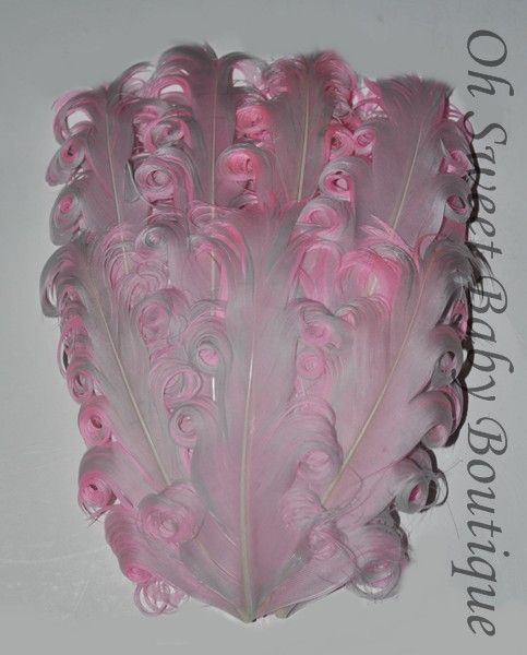 Gray / Pink Feather Pad