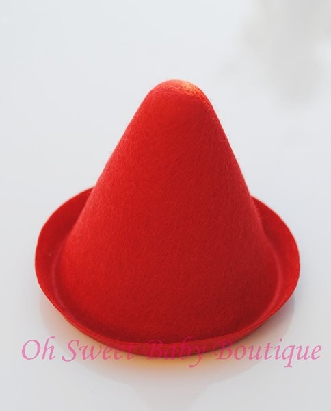3" Red Birthday Hat