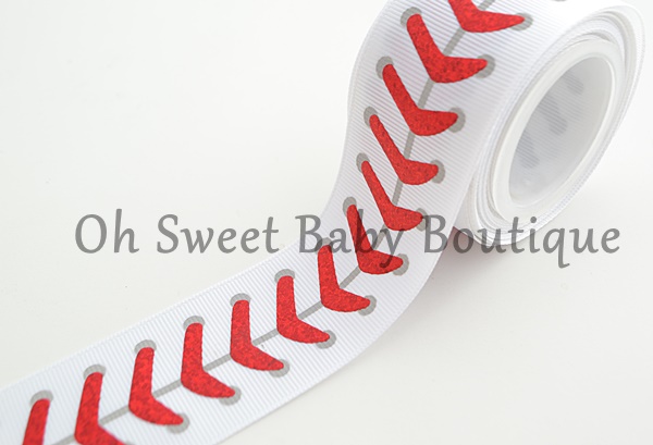 1.5" Baseball Laces Red Foil