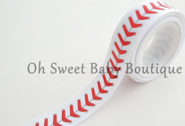 7/8" Baseball Laces Red Foil