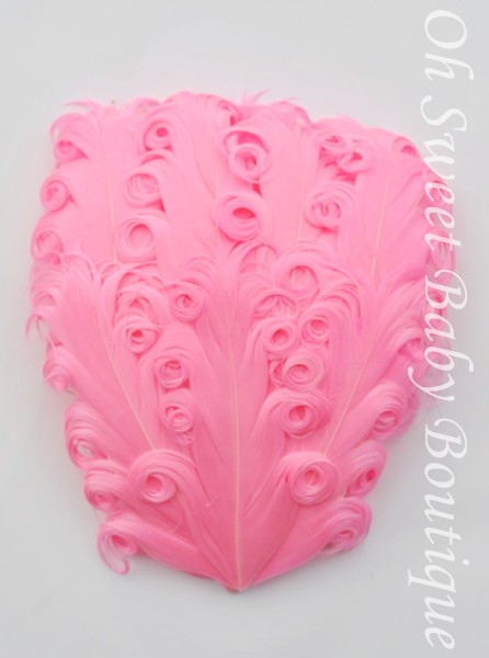 Bubble Gum Pink Feather Pad