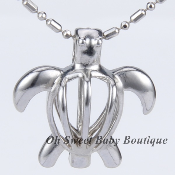 Sea Turtle Cage Pendant