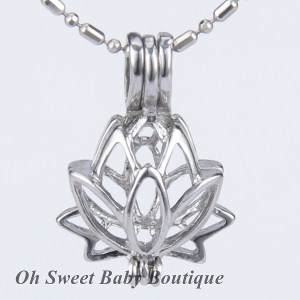 Lotus Flower Cage Pendant