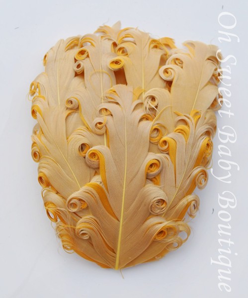 Tan / Gold Feather Pad