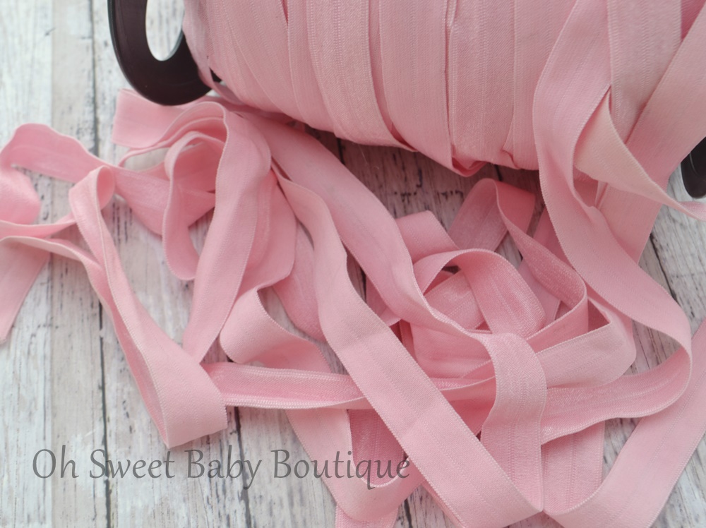 Fold Over Elastic Carnation Pink