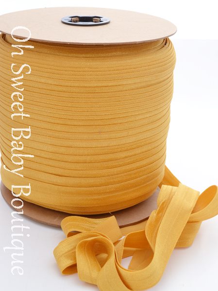 Yellow Gold Fold Over Elastic