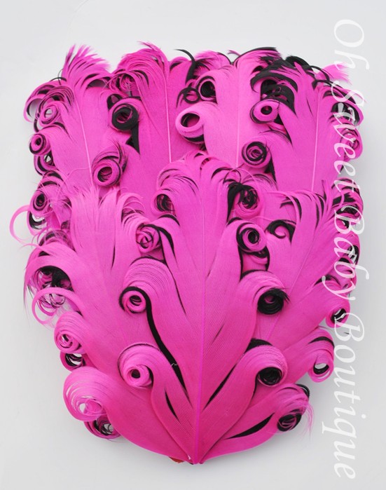 Hot Pink / Black Feather Pad