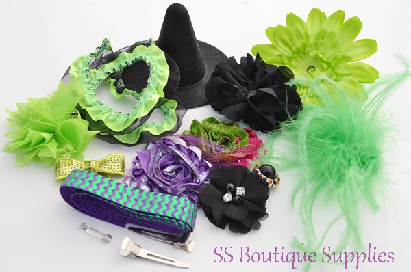 Electric Witch Hat and Headband Kit 4"
