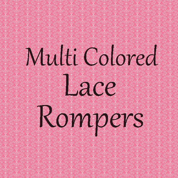 Multi Colored Lace Romper
