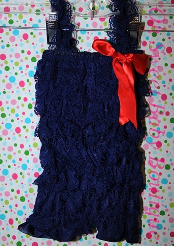 Navy with Red Bow
