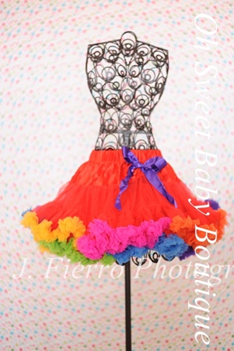 Rainbow Petti Skirt
