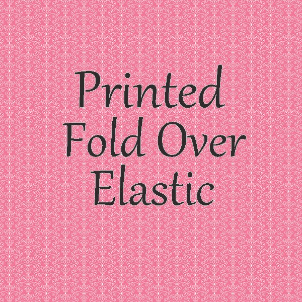 Printed Fold Over Elastic