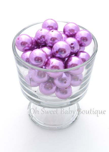 Pearl Bead 20mm Lavender