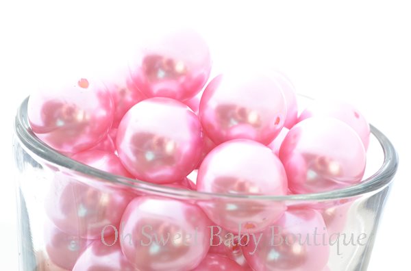 Pearl Bead 20mm Pink