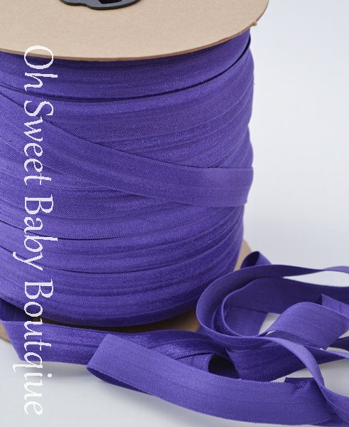 Purple Fold Over Elastic