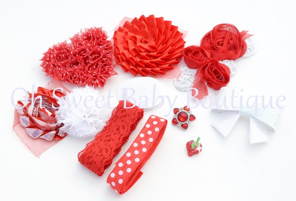 Valentines Polka Dot Headband Kit